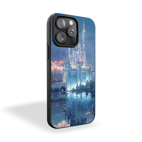Disney Castle Water Color iPhone 15 Case Cover