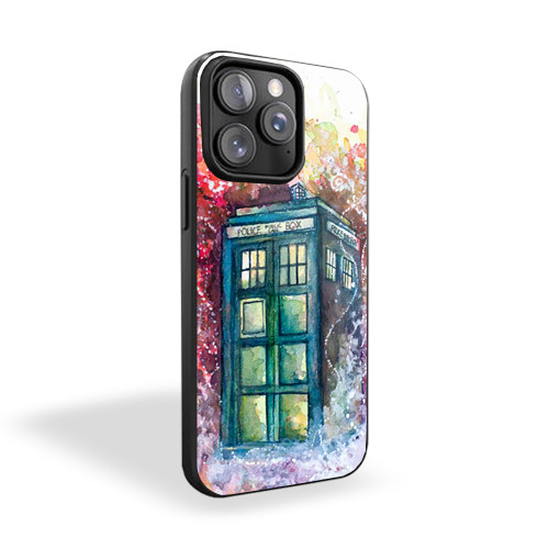 Doctor Who Tardis Art Print iPhone 15 Case Cover