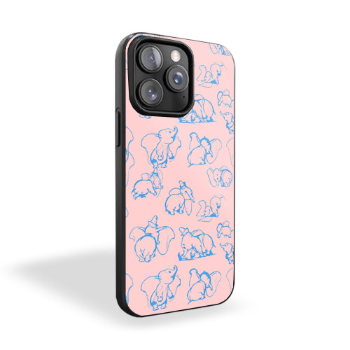 Dumbo Sketch Pink Soft iPhone 15 Case Cover