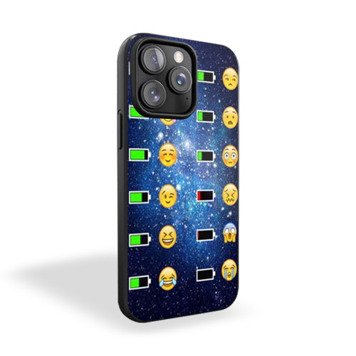 Emoji Face Battery Charge Image iPhone 15 Case Cover