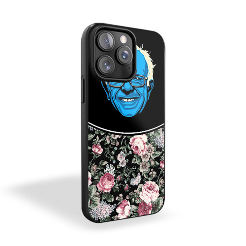 Feel The Bern Bernie Sanders 2016 Blue Vintage Florall iPhone 15 Case Cover