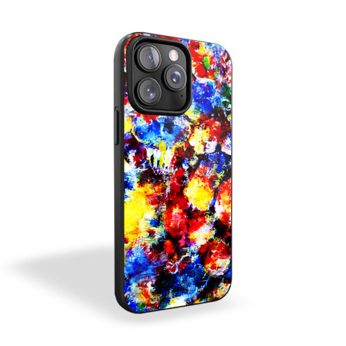 Flower Forest Peach Floral Colorful iPhone 15 Case Cover