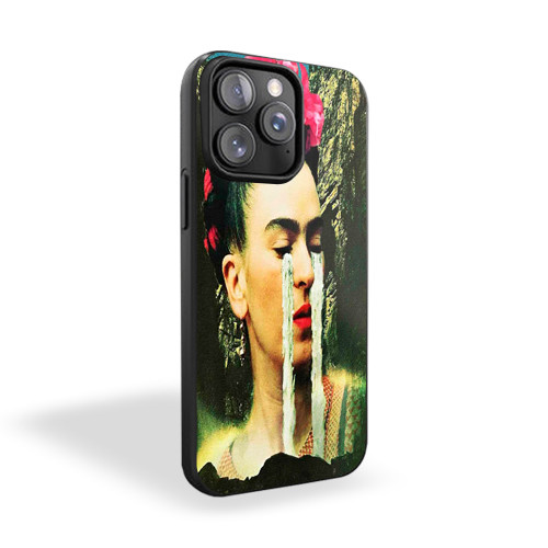 Frida Kahlo Art Collage Paint Crying Girl 2 iPhone 15 Case Cover