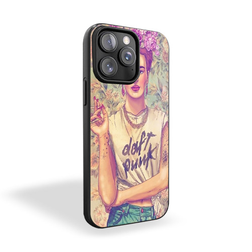 Frida Kahlo Daft Punk Fan Art iPhone 15 Case Cover