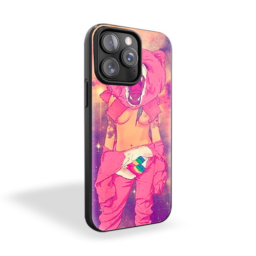 Girl Bear Funny Pink iPhone 15 Case Cover