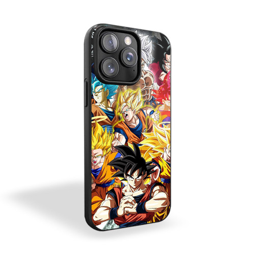 Goku Collage Dragon Ball Z iPhone 15 Case Cover