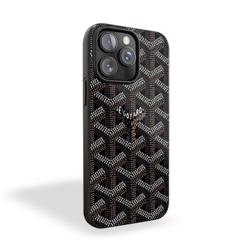 Goyard Black iPhone 15 Case Cover