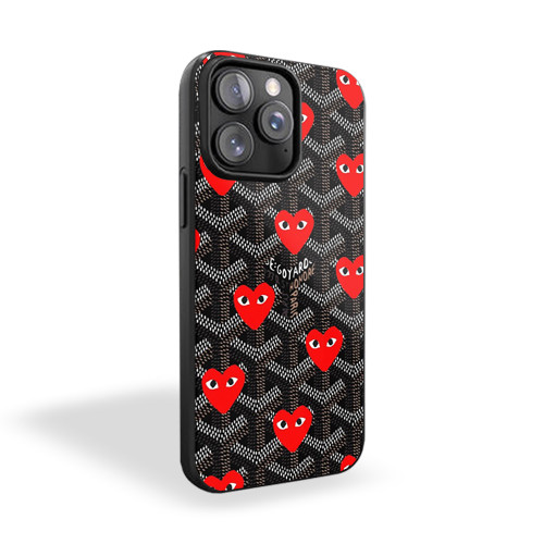 Goyard Heart iPhone 15 Case Cover