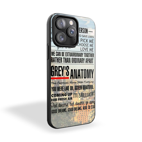 Greys Anatomy You Are My Person Quotes iPhone 15 Case Cover