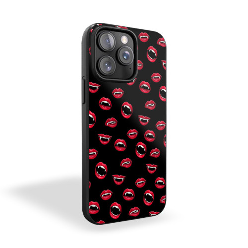 Halloween Vampire Lips iPhone 15 Case Cover