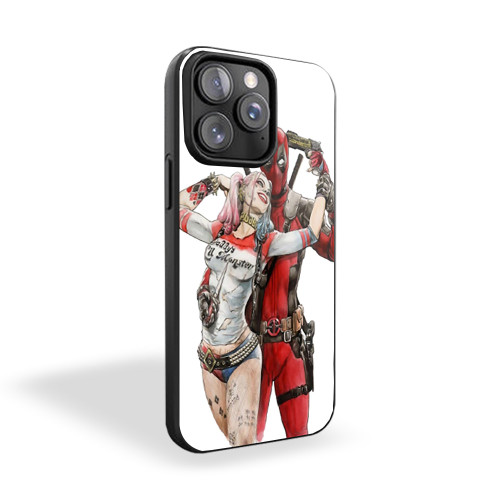 Harley Quinn Deadpool Art iPhone 15 Case Cover