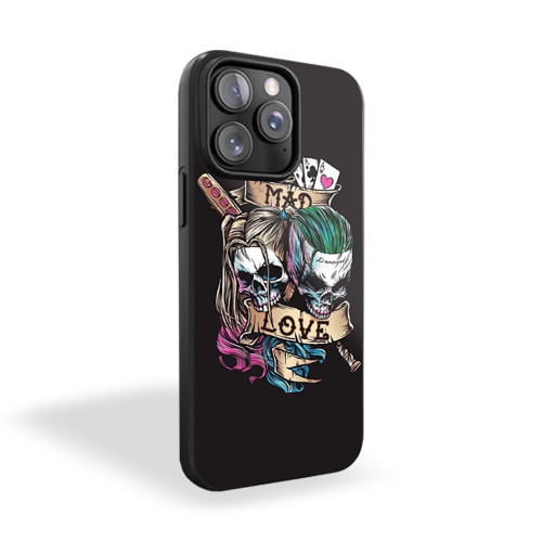 Harley Quinn Joker Sugar Skull iPhone 15 Case Cover