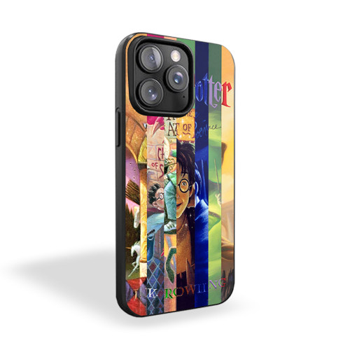 Harry Potter All Bock Collage Cover Art iPhone 15 Case Cover