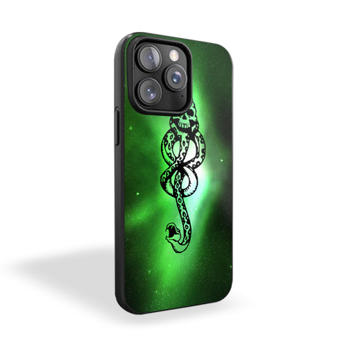 Harry Potter Green Magic Dark Mark Death Eater Symbol Fandom iPhone 15 Case Cover