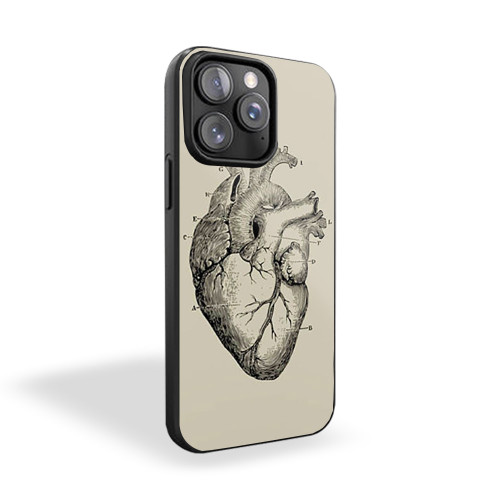 Heart Human Anatomy Illustration iPhone 15 Case Cover
