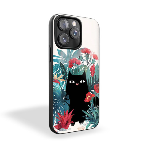 Hidden Cat In Flower iPhone 15 Case Cover