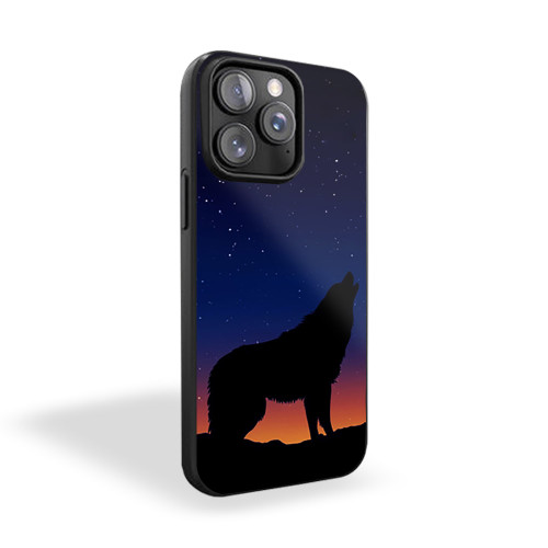 Howling Wolf Design iPhone 15 Case Cover