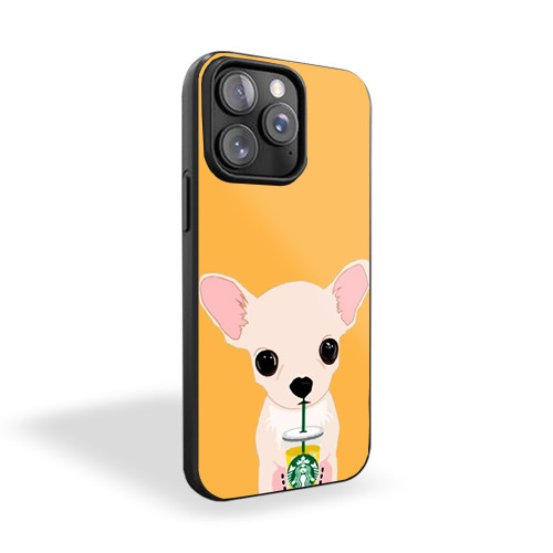 I Love Starbucks Chihuahua 2 iPhone 15 Case Cover