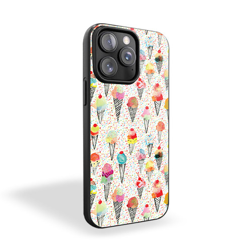 Ice Cream Pattern iPhone 15 Case Cover
