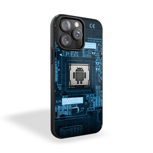Inside Circuit Bored iPhone 15 Case Cover