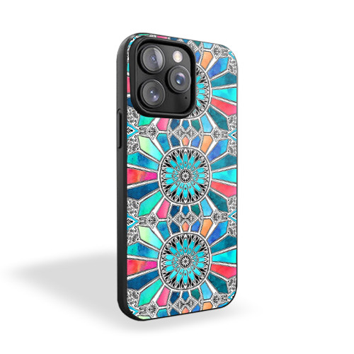 Iridescent Watercolor Brights On White iPhone 15 Case Cover