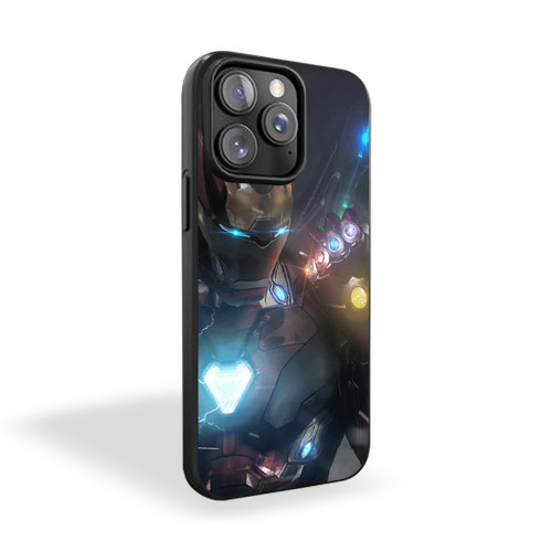 Iron Man Stone Art iPhone 15 Case Cover