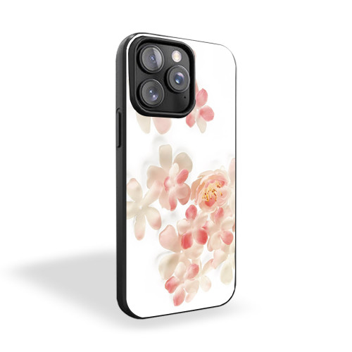 Japanese Pink Flowers iPhone 15 Case Cover