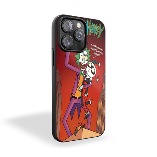 Joker And Harley Rick Morty iPhone 15 Case Cover