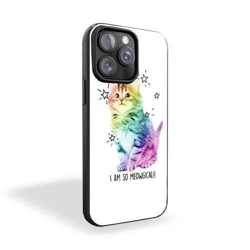 Kitten Unicorn Cute Magical Cat iPhone 15 Case Cover