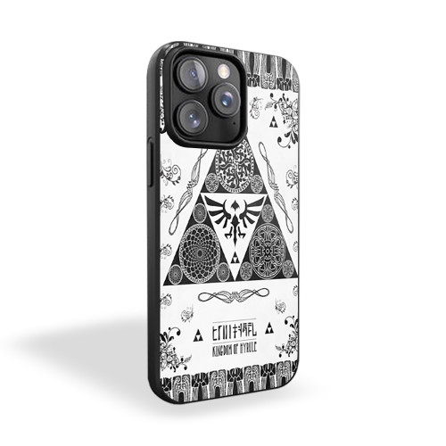 Legend Of Zelda Kingdom Of Hyrule Crest Letterpress iPhone 15 Case Cover