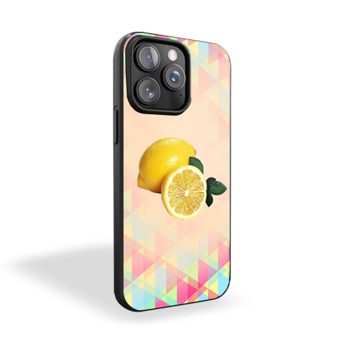 Lemon Pop Geometric iPhone 15 Case Cover