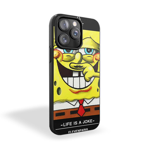 Life Is A Joke Spongebob Moustache 2 iPhone 15 Case Cover
