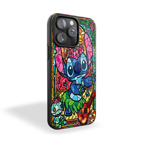 Lilo And Stitch Mosaic Glasses iPhone 15 Case Cover Lilo And Stitch Mosaic Glasses iPhone 15 Case Cover