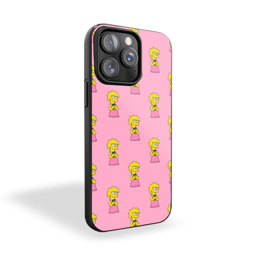 Lisa Simpson Pink iPhone 15 Case Cover