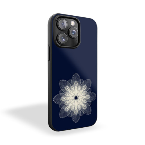 Mandala Navy iPhone 15 Case Cover
