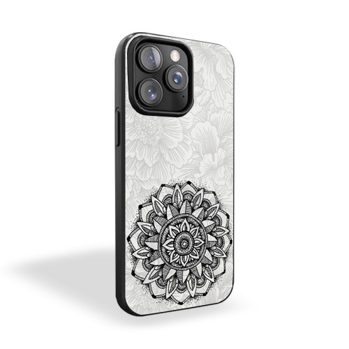 Mandala Sun Flawers iPhone 15 Case Cover