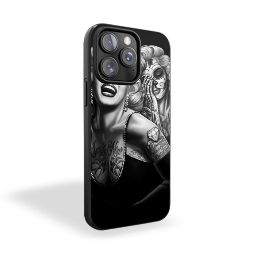 Marly Monroe Skull iPhone 15 Case Cover