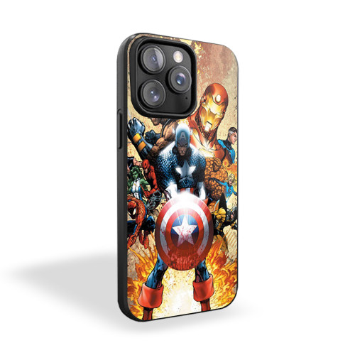 Marvel Heroes Art iPhone 15 Case Cover