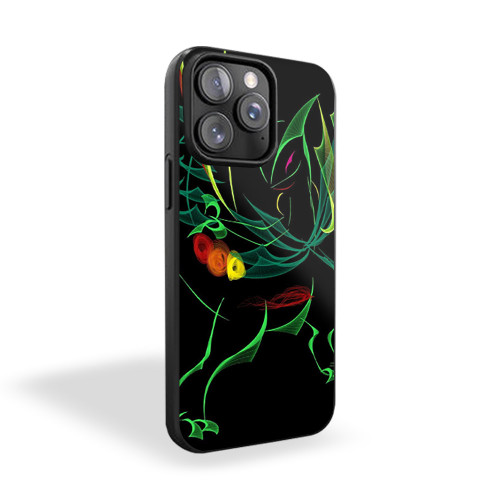 Mega Sceptile Pokemon Line Art iPhone 15 Case Cover