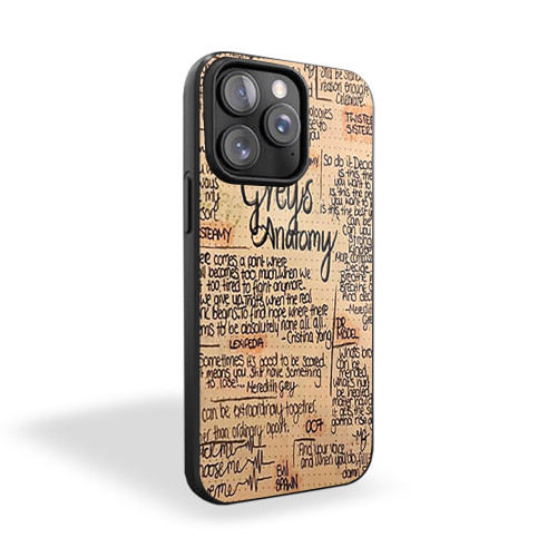 Meredith Grey Quote Grey's Anatomy iPhone 15 Case Cover