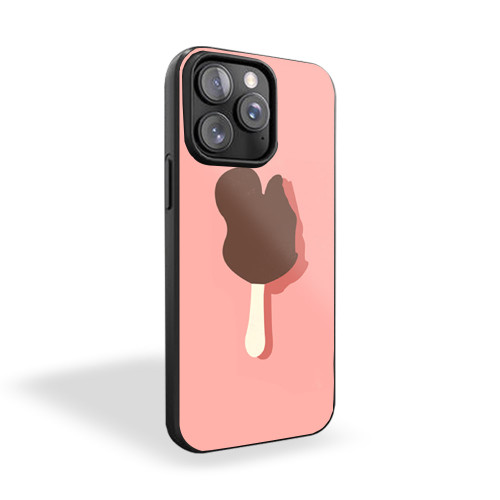 Micky Bar Ice Cream Pink Background iPhone 15 Case Cover