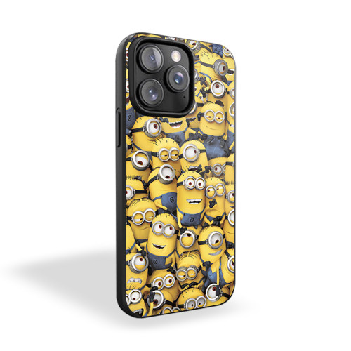Minion Cartoon Collage iPhone 15 Case Cover