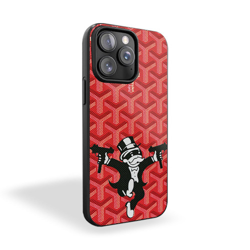 Monopoly Hustler Goyard Monopoly iPhone 15 Case Cover