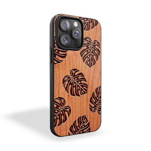 Monstera Palm Leaf Leaves Bamboo 1 iPhone 15 Case Cover