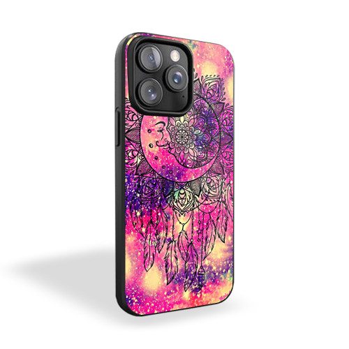 Moon Dreamcatcher Tie Dye iPhone 15 Case Cover