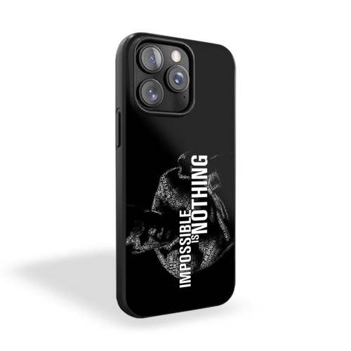 Muhammad Ali Impossible Is Nothing Quotes Typhographic iPhone 15 Case Cover