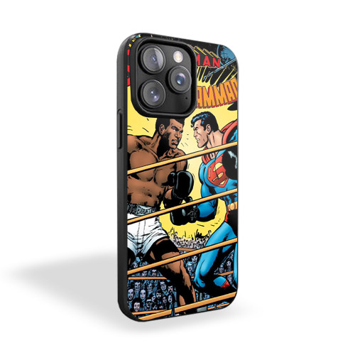 Muhammad Ali Vs Superman Funny iPhone 15 Case Cover