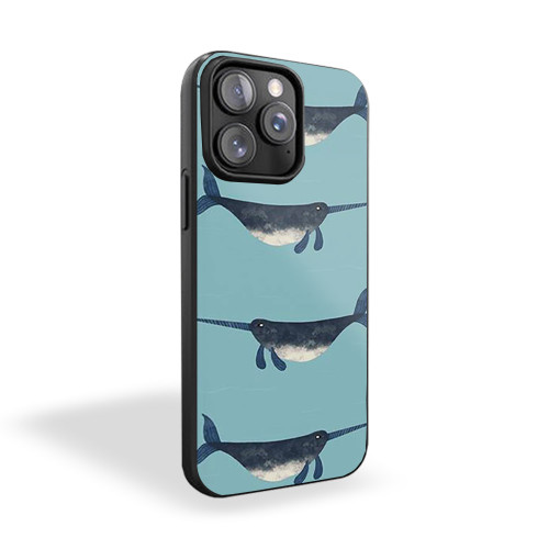 Narwhal Illustrated Art iPhone 15 Case Cover