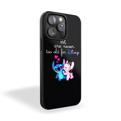 Never Too Old Disney Stitch iPhone 15 Case Cover
