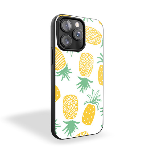 Pineapple Print Seamless Pattern iPhone 15 Case Cover